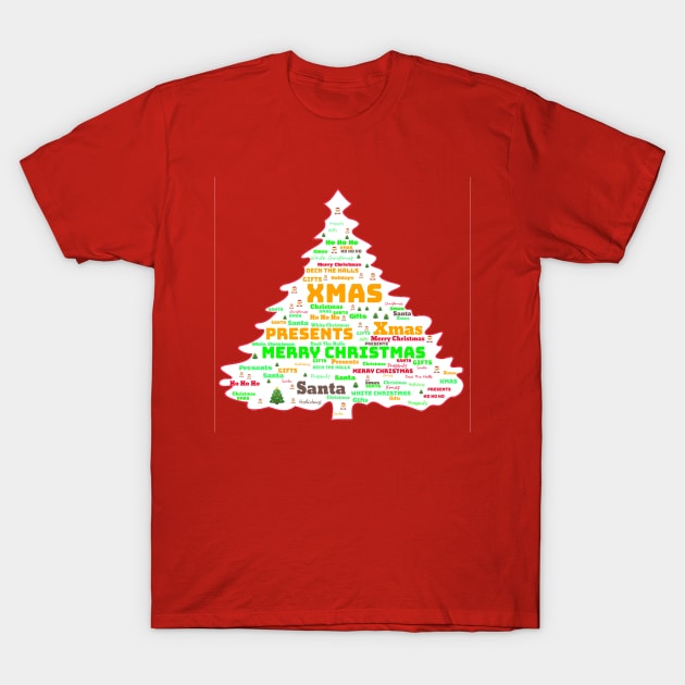 Large Xmas Tree T-Shirt by BellaTilly